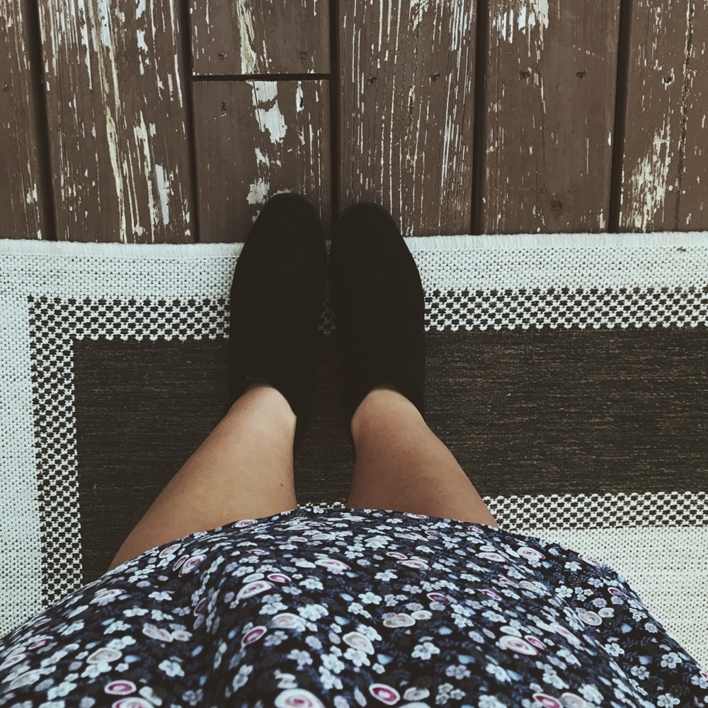 Black suede booties